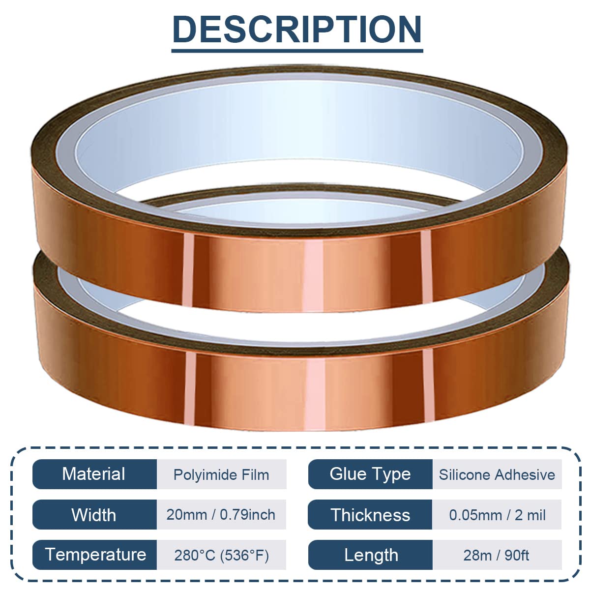 Hobbyist Gold Finger Kapton Tape - For Arduino/Raspberry Pi Projects